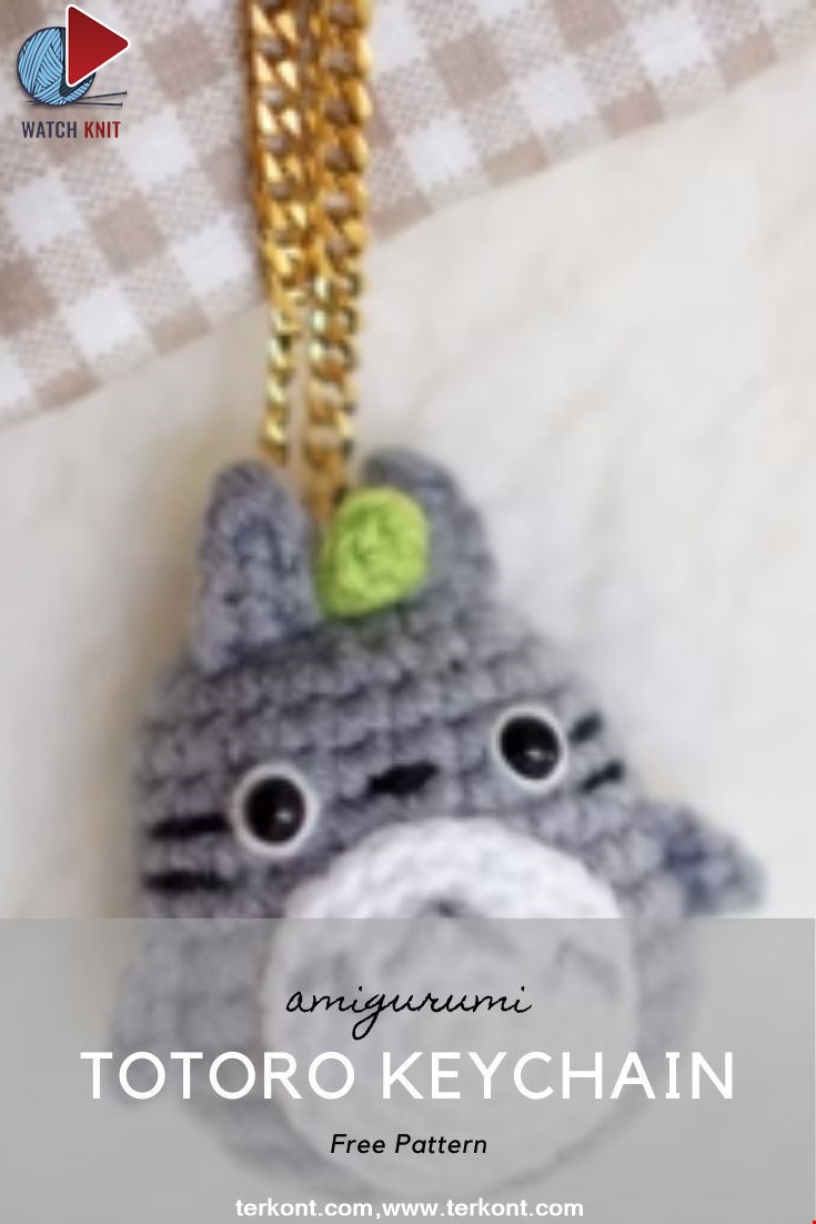 How to Make Amigurumi for Beginner - Super Cute Totoro Keychain