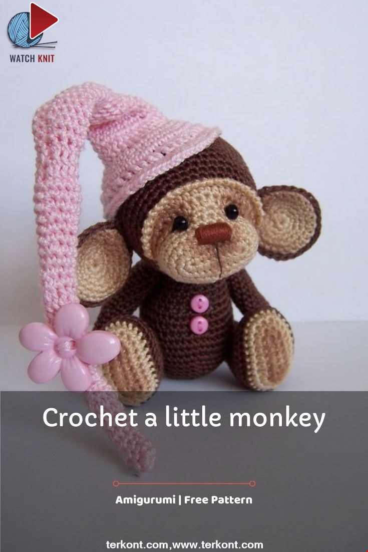 Crochet a little monkey