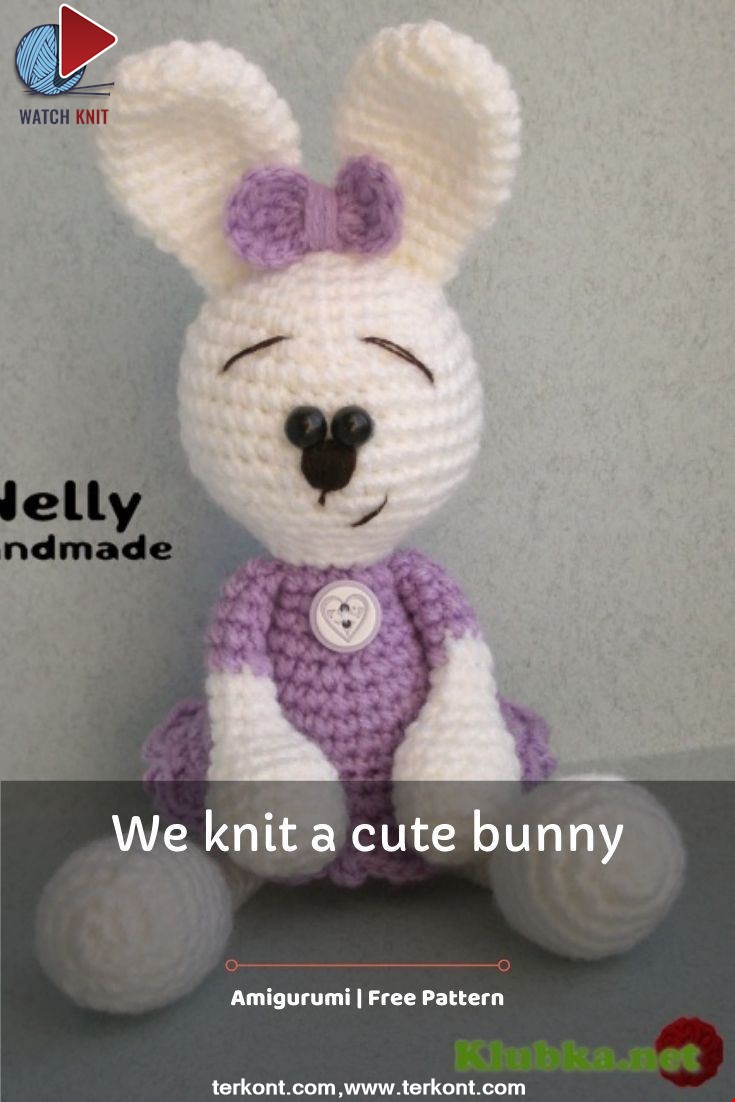 We knit a cute bunny