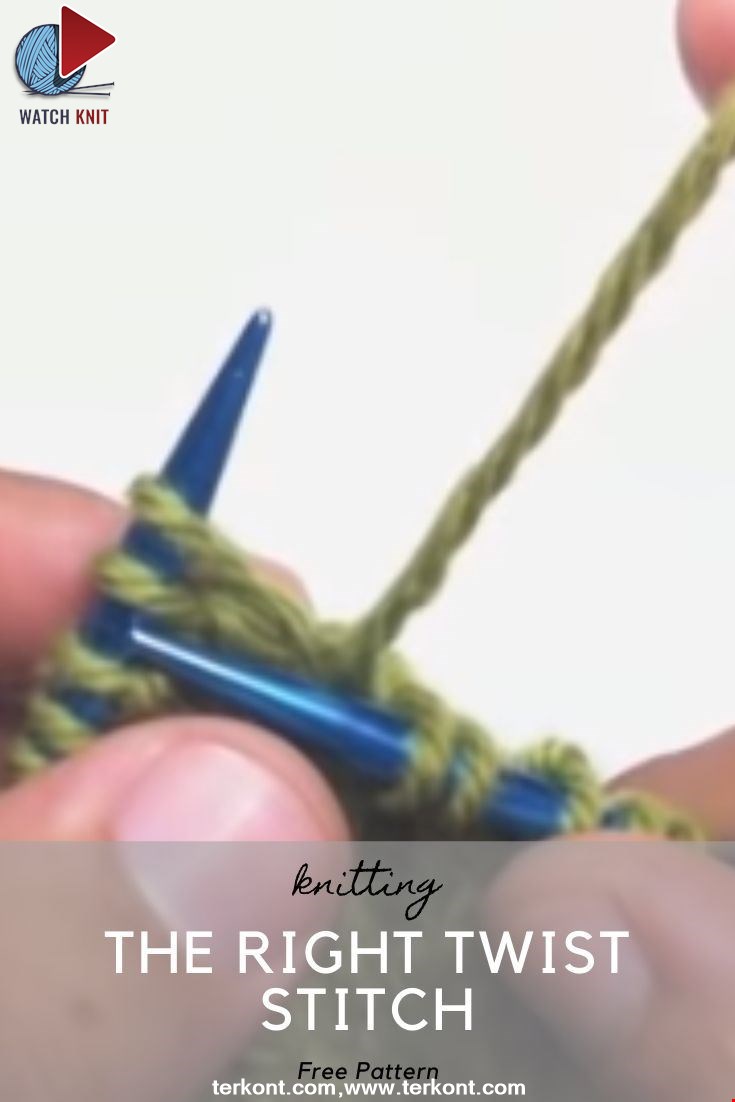 How to Knit The Right Twist Stitch
