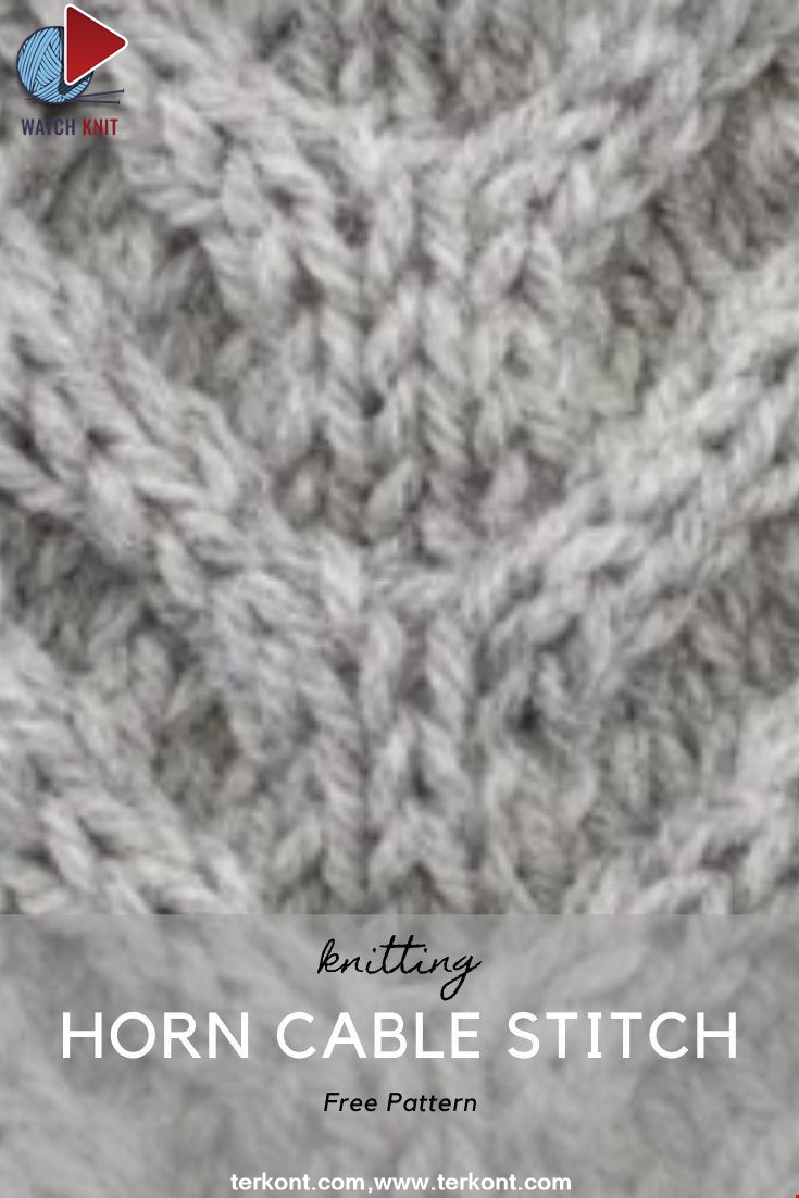 How to Knit the Large Horn Cable Stitch