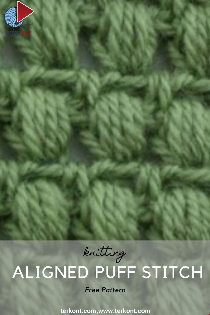 How to Crochet the Aligned Puff Stitch