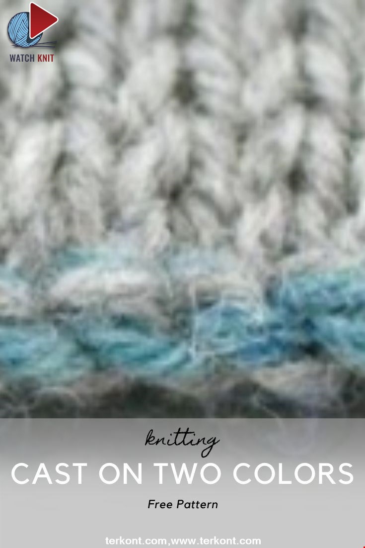 How to Cast On Two Colors for Double Knitting