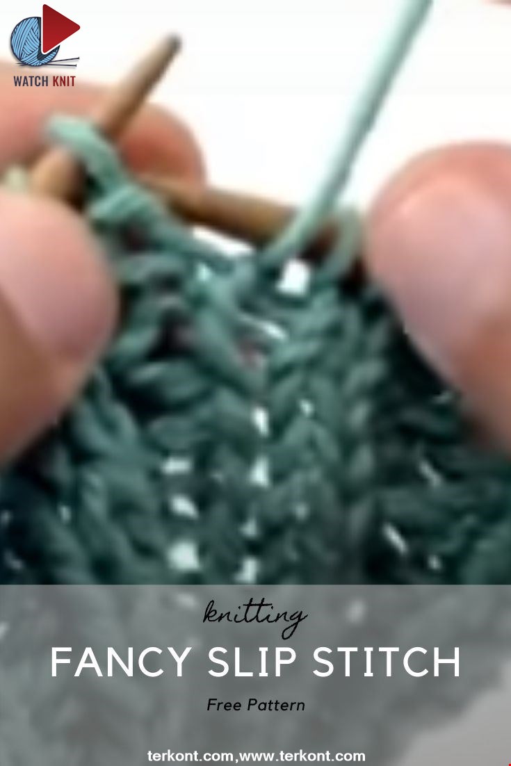 How to Knit the Fancy Slip Stitch Rib Pattern 