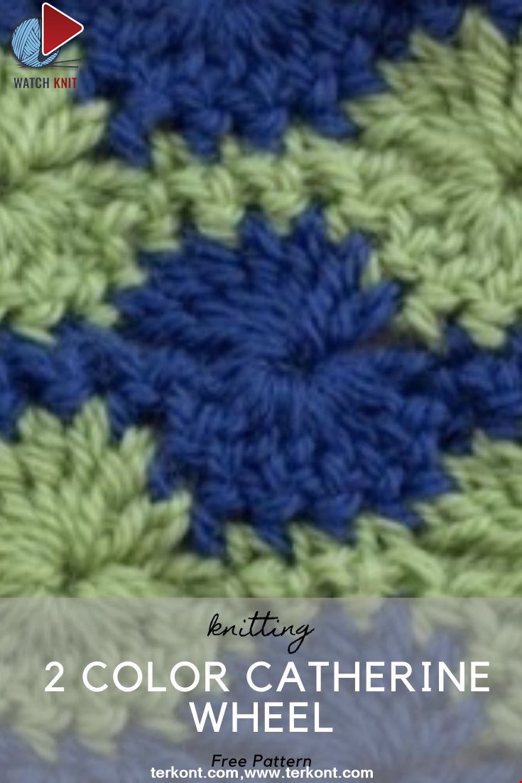 How to Crochet the 2 Color Catherine Wheel