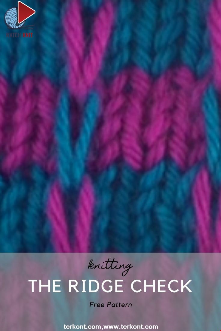 How to Knit the Ridge Check Stitch