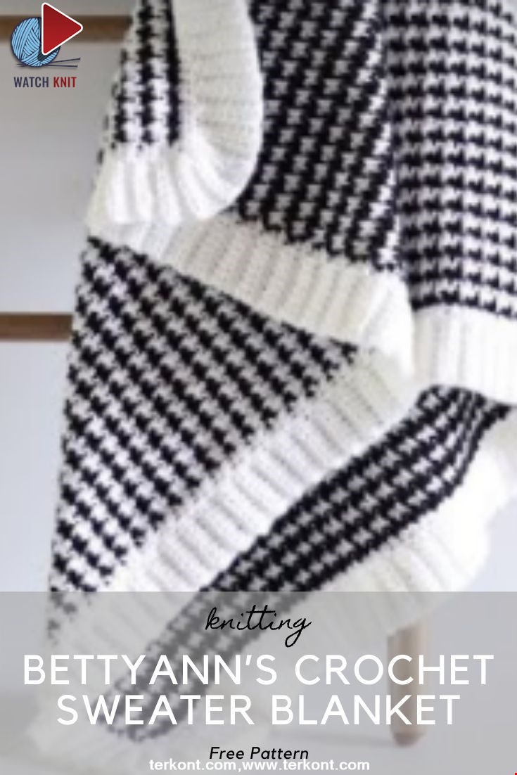 BettyAnn’s Crochet Sweater Blanket