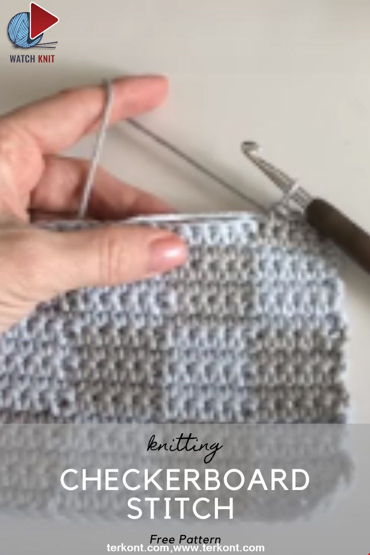 Crochet Checkerboard Stitch Tutorial