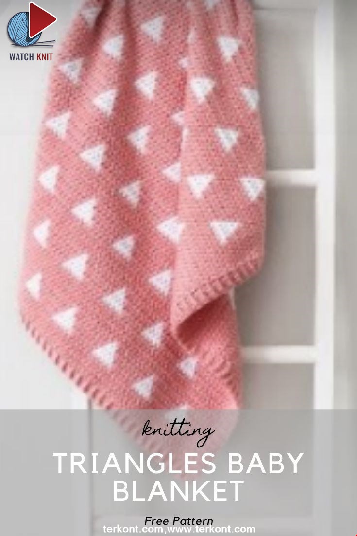 Crochet Triangles Baby Blanket