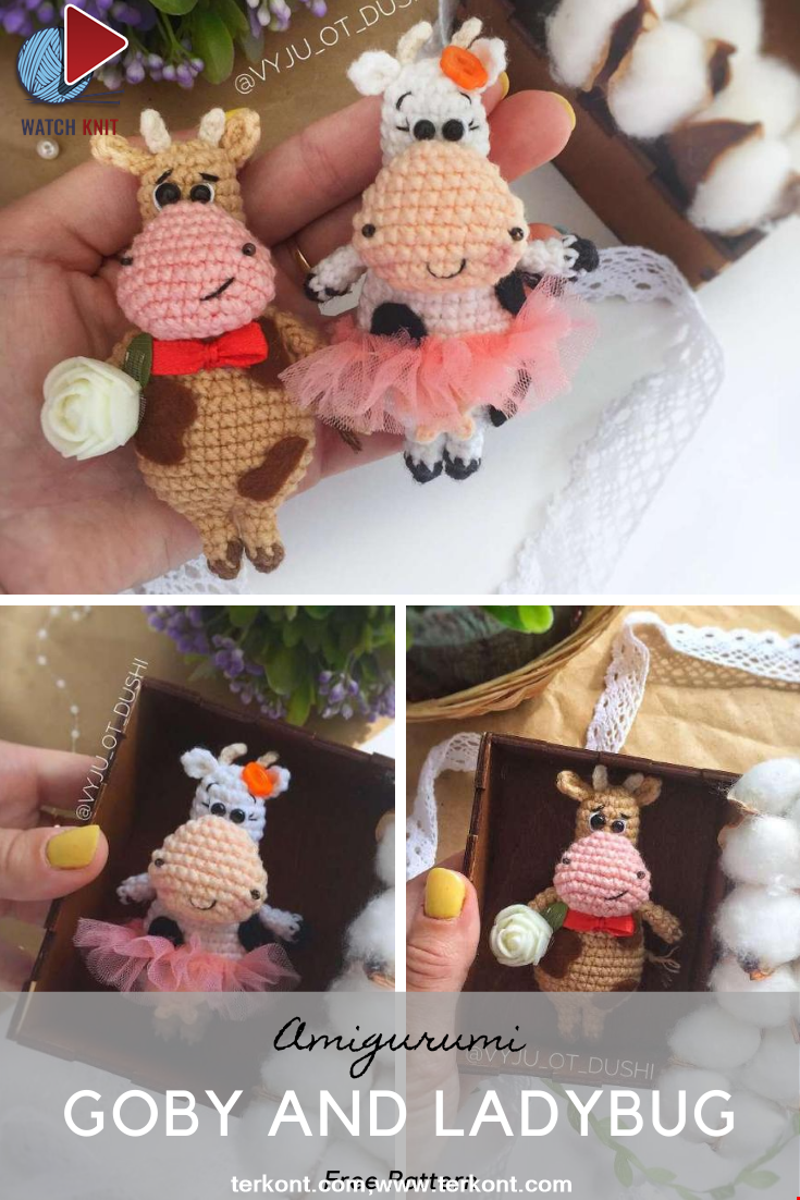 Amigurumi Goby And Ladybug Crochet Pattern