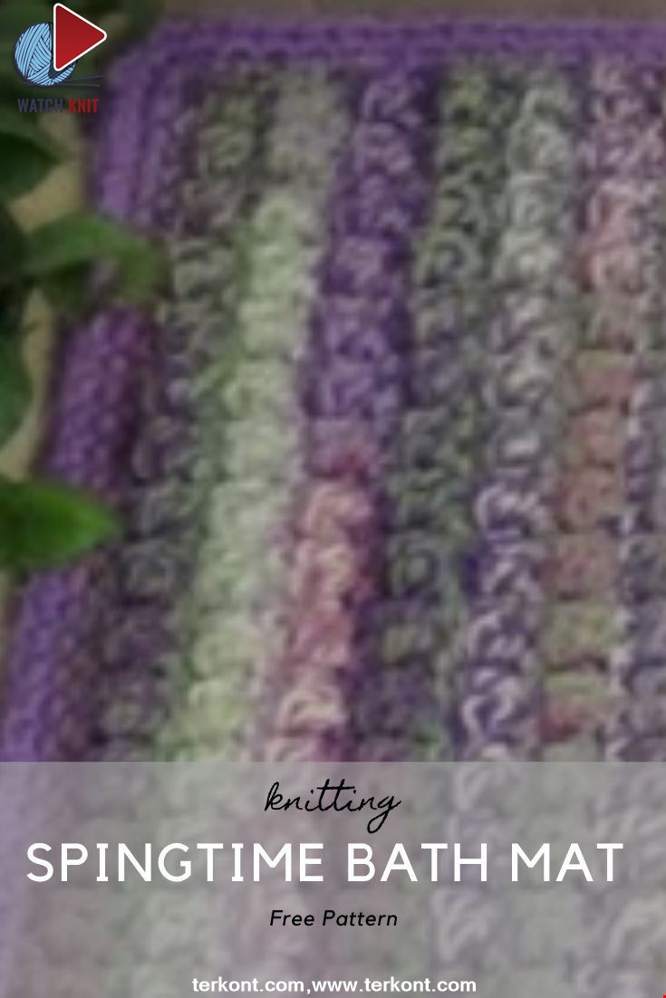 Springtime Bath Mat - Rug Crochet