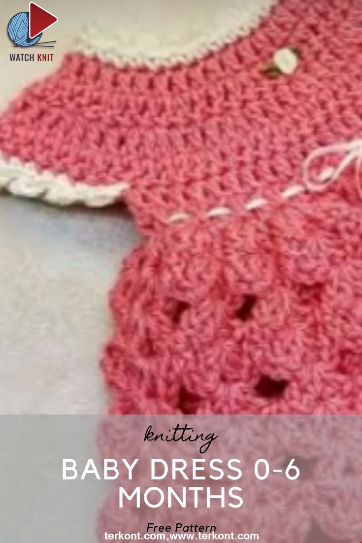 Crochet Baby Dress 0-6 months