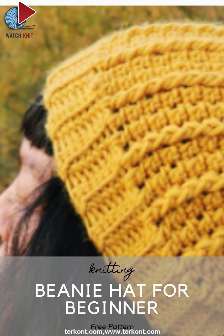 How To Crochet Easy Beanie Hat For Beginner