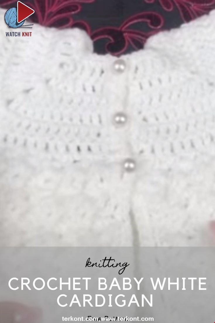Crochet Baby White Cardigan 