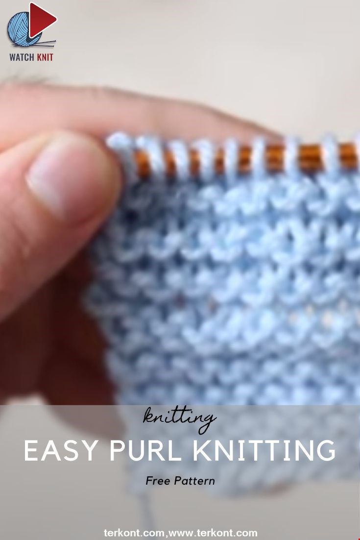 Easy Purl Knitting!