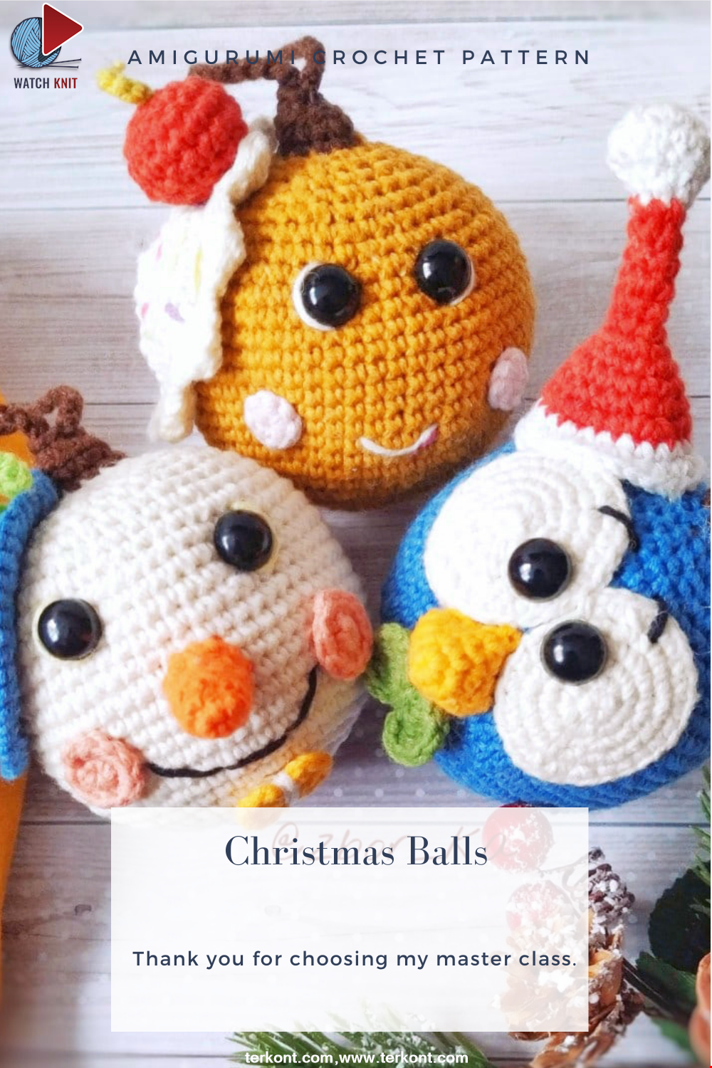 Amigurumi Christmas Balls Crochet Pattern