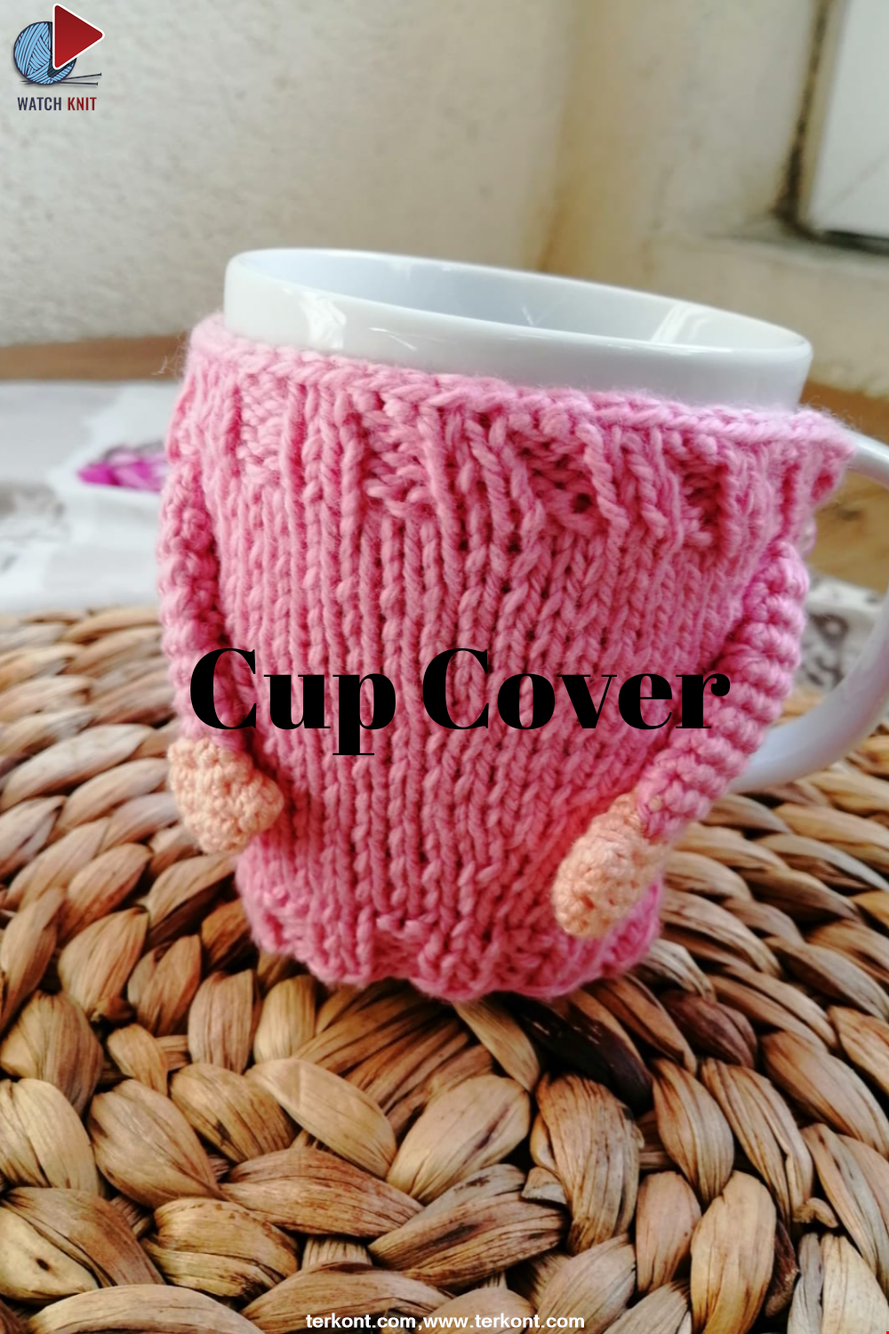 Making the Cup Cover pink